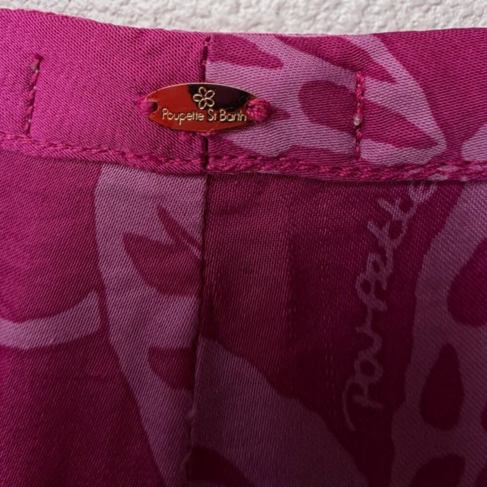 Poupette St Barth Pink Pants Womens S Wide Leg - Picture 9 of 16